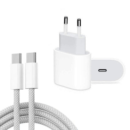 PD35W USB - C / Type - C Port Charger with 1m Type - C to Type - C Data Cable, EU Plug, EU Plug + Type - C Cable - ORIWHIZ