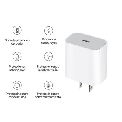 PD35W USB - C / Type - C Port Charger with 1m Type - C to Type - C Data Cable, US Plug, US Plug + Type - C Cable - ORIWHIZ