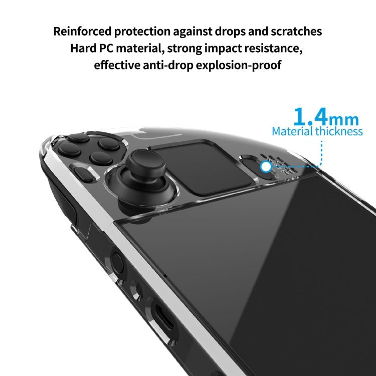 PGTECH Split Crystal Hard Shell Case for Steam Deck Game Console, Crystal Hard Shell Case - ORIWHIZSteam Deck AccessoriesSteam Deck Accessories Cover CaseToys & Hobbies
