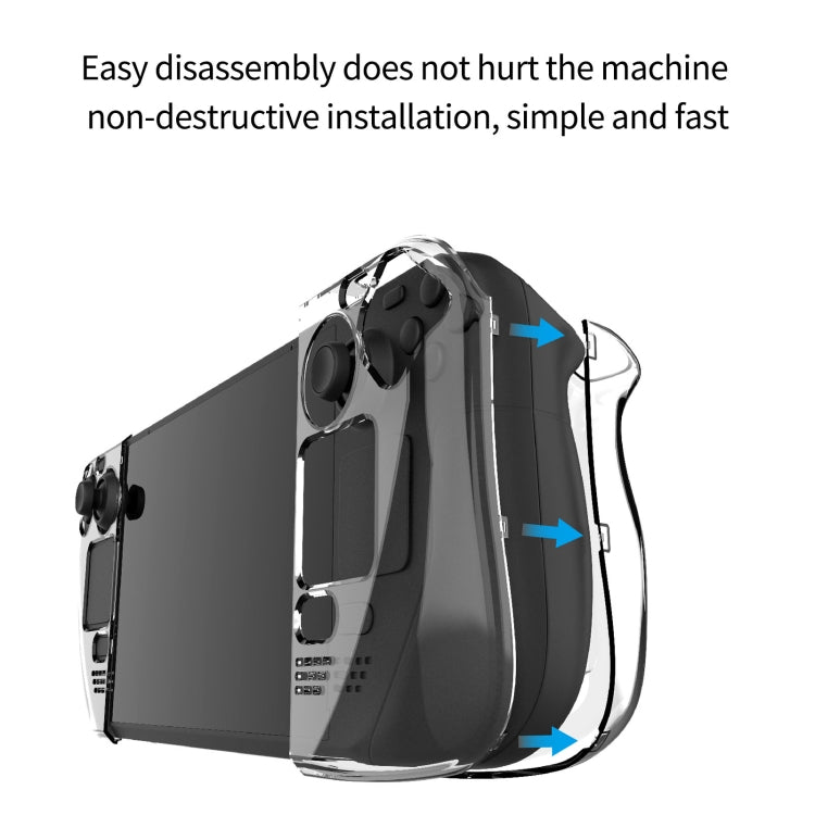 PGTECH Split Crystal Hard Shell Case for Steam Deck Game Console, Crystal Hard Shell Case - ORIWHIZSteam Deck AccessoriesSteam Deck Accessories Cover CaseToys & Hobbies