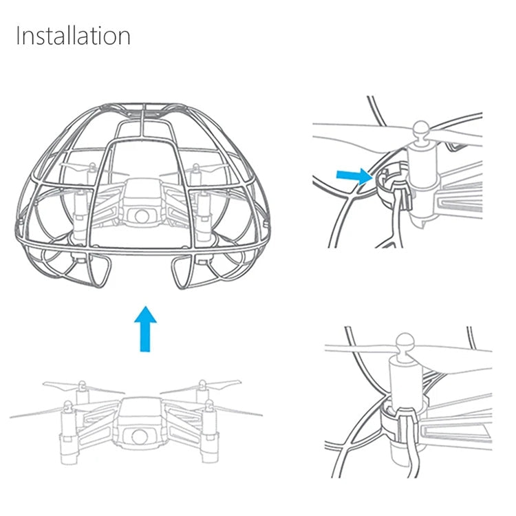 PGYTECH Spherical Protective Cover Cage for DJI TELLO, For DJI TELLO Cage - ORIWHIZDJI & Insta360 AccessoriesDJI Tello SeriesOther DJI Accessories
