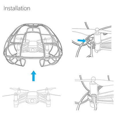 PGYTECH Spherical Protective Cover Cage for DJI TELLO, For DJI TELLO Cage - ORIWHIZDJI & Insta360 AccessoriesDJI Tello SeriesOther DJI Accessories