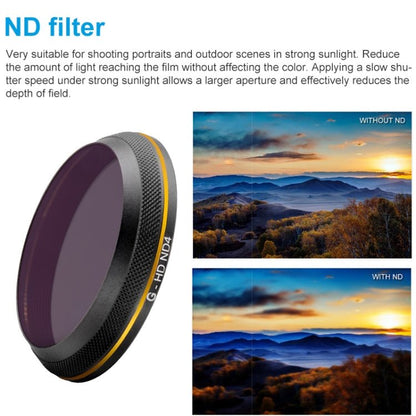 PGYTECH X4S - HD ND4 Gold - edge Lens Filter for DJI Inspire 2 / X4S Gimbal Camera Drone Accessories, ND4 - ORIWHIZDJI & Insta360 AccessoriesDJI Inspire SeriesPGYTECH