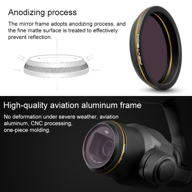 PGYTECH X4S - MRC UV Gold - edge Lens Filter for DJI Inspire 2 / X4S Gimbal Camera Drone Accessories, UV - ORIWHIZDJI & Insta360 AccessoriesDJI Inspire SeriesPGYTECH