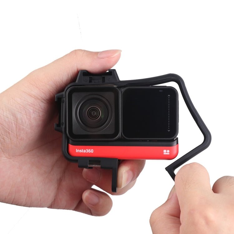 Plastic Frame Mount Protective Case Cage with Tripod Base Adapter & Long Screw & Cold Shoe Base for Insta360 One R, Cold Shoe Frame - ORIWHIZDJI & Insta360 AccessoriesOther Insta360 Accessories