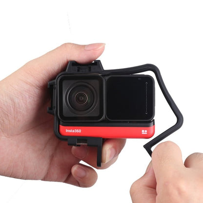 Plastic Frame Mount Protective Case Cage with Tripod Base Adapter & Long Screw & Cold Shoe Base for Insta360 One R, Cold Shoe Frame - ORIWHIZDJI & Insta360 AccessoriesOther Insta360 Accessories