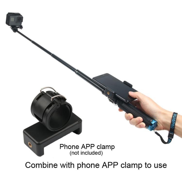 Portable Foldable Tripod Holder Selfie Monopod Stick for GoPro, Insta360, DJI and Other Action Cameras, Length: 23.5 - 81cm, RUIGPRO - ORIWHIZDJI & Insta360 AccessoriesExtendable PoleUniversal Grip Tripod