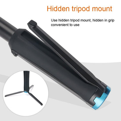 Portable Foldable Tripod Holder Selfie Monopod Stick for GoPro, Insta360, DJI and Other Action Cameras, Length: 23.5 - 81cm, RUIGPRO - ORIWHIZDJI & Insta360 AccessoriesExtendable PoleUniversal Grip Tripod