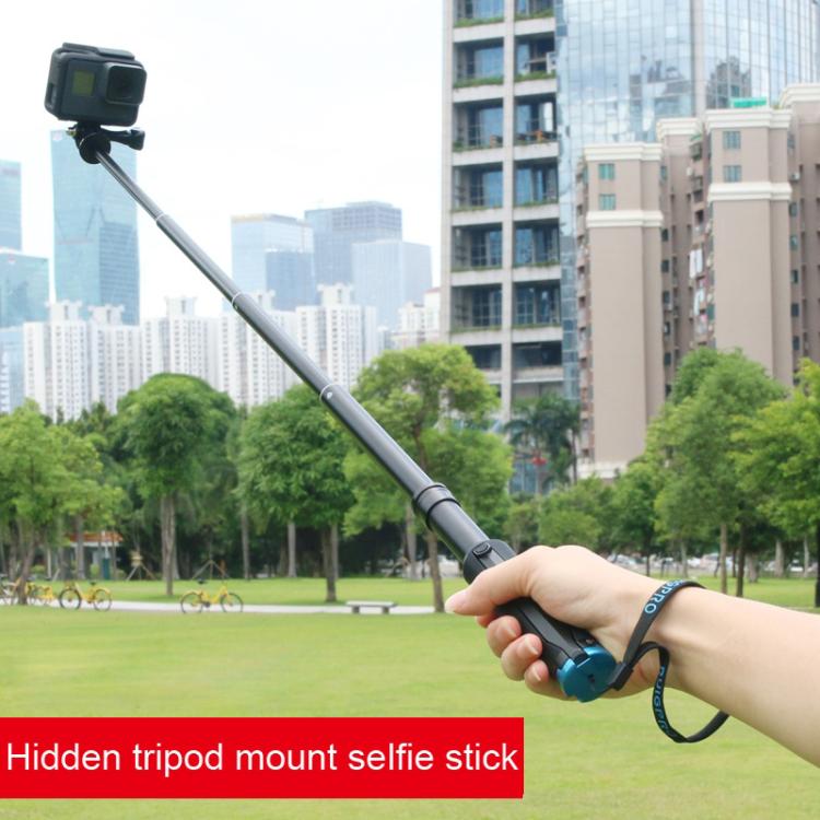Portable Foldable Tripod Holder Selfie Monopod Stick for GoPro, Insta360, DJI and Other Action Cameras, Length: 23.5 - 81cm, RUIGPRO - ORIWHIZDJI & Insta360 AccessoriesExtendable PoleUniversal Grip Tripod