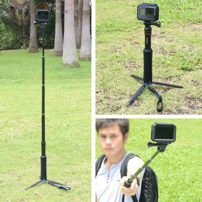 Portable Foldable Tripod Holder Selfie Monopod Stick for GoPro, Insta360, DJI and Other Action Cameras, Length: 23.5 - 81cm, RUIGPRO - ORIWHIZDJI & Insta360 AccessoriesExtendable PoleUniversal Grip Tripod