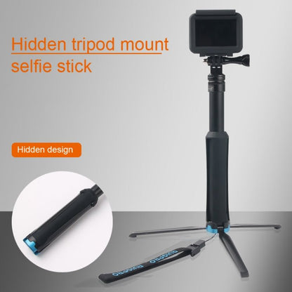 Portable Foldable Tripod Holder Selfie Monopod Stick for GoPro, Insta360, DJI and Other Action Cameras, Length: 23.5 - 81cm, RUIGPRO - ORIWHIZDJI & Insta360 AccessoriesExtendable PoleUniversal Grip Tripod