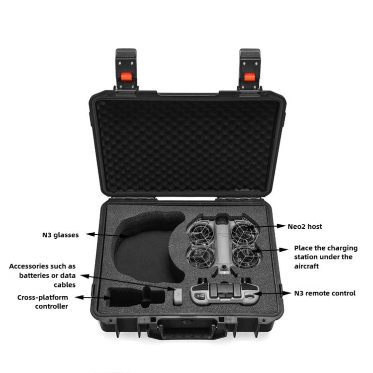 Portable Shoulder Waterproof Explosion - proof Safety Suitcase Bag, For DJI Neo 2 - ORIWHIZCases & BagsDJI & Insta360 AccessoriesDJI Neo Accessories
