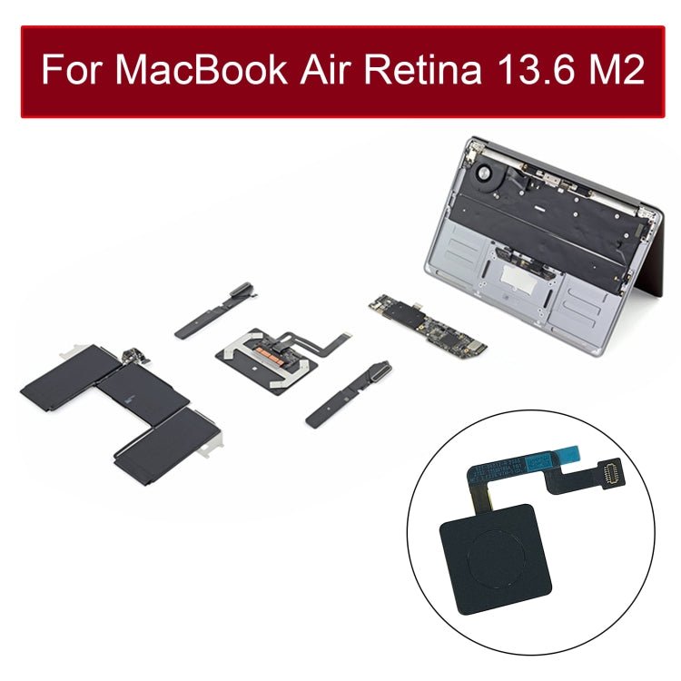 Power / Fingerprint Touch - ID Button Flex Cable 821 - 04012 - 02 for MacBook Air Retina 13.6 M2 A2681 2022, 2022 A2681 - ORIWHIZ