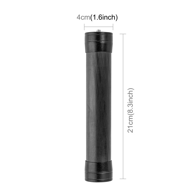 PULUZ 21cm Carbon Fiber Extension Monopod Stick for DJI / MOZA / Feiyu V2 / Zhiyun G5 Gimbal, 21cm - ORIWHIZDJI & Insta360 AccessoriesOthersUniversal Grip Tripod