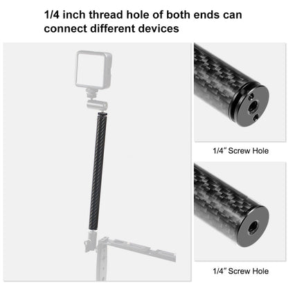 PULUZ 250mm Aluminum Alloy Carbon Fiber Floating Buoyancy Selfie - stick Extension Arm Rods for GoPro, Insta360, DJI and Other Action Cameras, 250mm - ORIWHIZDJI & Insta360 AccessoriesOthersPULUZ