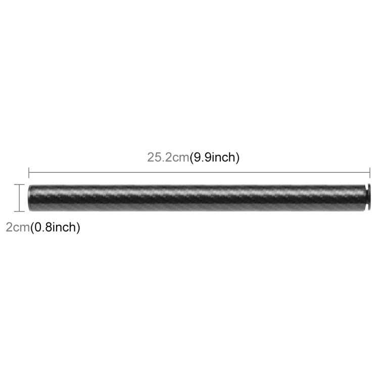 PULUZ 250mm Aluminum Alloy Carbon Fiber Floating Buoyancy Selfie - stick Extension Arm Rods for GoPro, Insta360, DJI and Other Action Cameras, 250mm - ORIWHIZDJI & Insta360 AccessoriesOthersPULUZ
