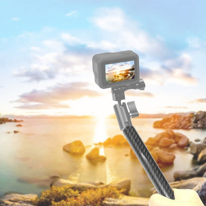 PULUZ 250mm Aluminum Alloy Carbon Fiber Floating Buoyancy Selfie - stick Extension Arm Rods for GoPro, Insta360, DJI and Other Action Cameras, 250mm - ORIWHIZDJI & Insta360 AccessoriesOthersPULUZ