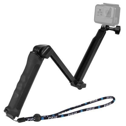 PULUZ 3 - Way Grip Foldable Tripod Selfie - stick Extension Monopod for GoPro, Insta360 ONE R, DJI Osmo Action and Other Action Cameras, Length: 20 - 58cm, Length: 20 - 58cm, Length: 20 - 58cm(AE) - ORIWHIZDJI & Insta360 AccessoriesExtendable PolePULUZ