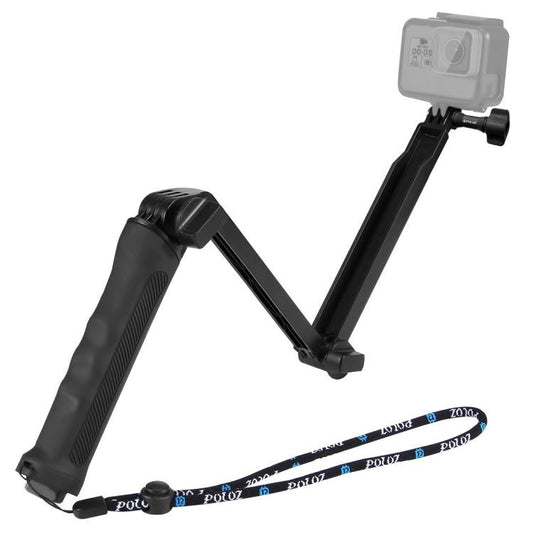 Trípode plegable de 3 vías PULUZ, palo selfie, monopié extensible para GoPro, Insta360 ONE R, DJI Osmo Action y otras cámaras de acción, longitud: 20-58 cm, longitud: 20-58 cm, longitud: 20-58 cm (AE) - Accesorios ORIWHIZDJI e Insta360, palo extensible PULUZ