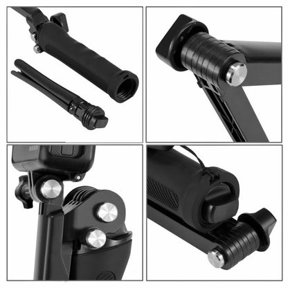 PULUZ 3 - Way Grip Foldable Tripod Selfie - stick Extension Monopod for GoPro, Insta360 ONE R, DJI Osmo Action and Other Action Cameras, Length: 20 - 58cm, Length: 20 - 58cm, Length: 20 - 58cm(AE) - ORIWHIZDJI & Insta360 AccessoriesExtendable PolePULUZ