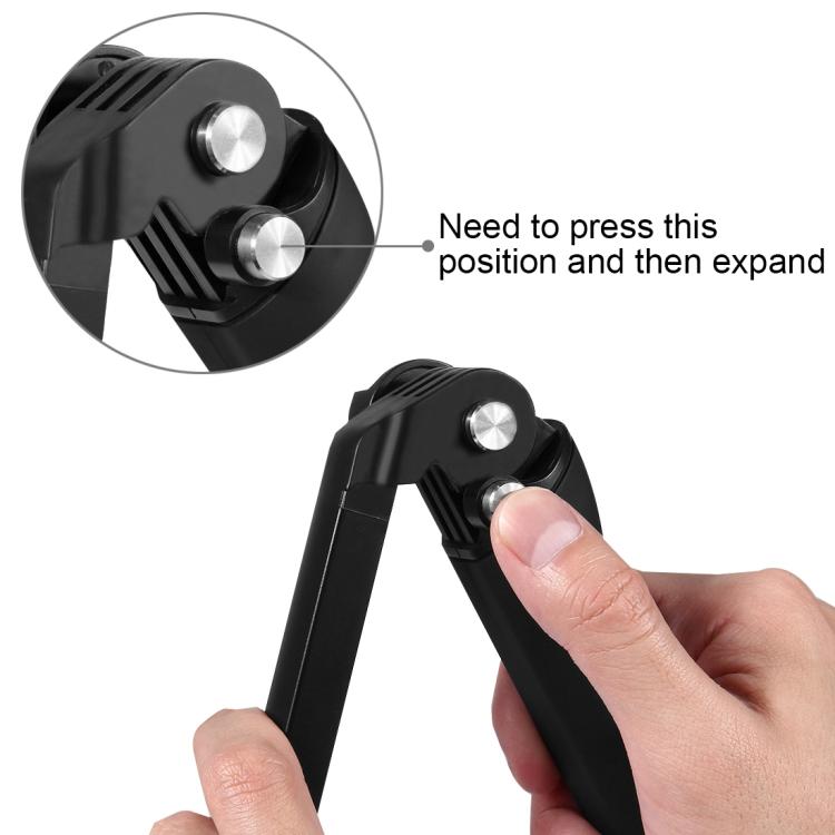 PULUZ 3 - Way Grip Foldable Tripod Selfie - stick Extension Monopod for GoPro, Insta360 ONE R, DJI Osmo Action and Other Action Cameras, Length: 20 - 58cm, Length: 20 - 58cm, Length: 20 - 58cm(AE) - ORIWHIZDJI & Insta360 AccessoriesExtendable PolePULUZ