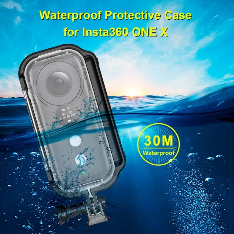PULUZ 30m Underwater Waterproof Housing Protective Case for Insta360 ONE X, with Buckle Basic Mount & Screw, For Insta360 ONE X - ORIWHIZDJI & Insta360 AccessoriesInsta360 X SeriesProtection & Cases