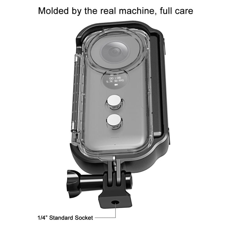 PULUZ 30m Underwater Waterproof Housing Protective Case for Insta360 ONE X, with Buckle Basic Mount & Screw, For Insta360 ONE X - ORIWHIZDJI & Insta360 AccessoriesInsta360 X SeriesProtection & Cases