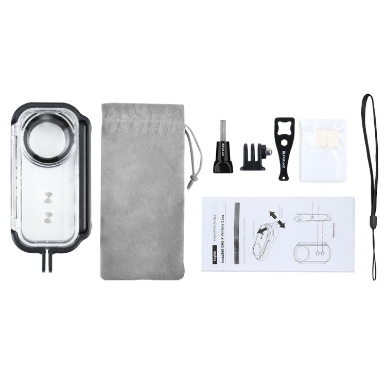 PULUZ 30m Underwater Waterproof Housing Protective Case for Insta360 ONE X, with Buckle Basic Mount & Screw, For Insta360 ONE X - ORIWHIZDJI & Insta360 AccessoriesInsta360 X SeriesProtection & Cases