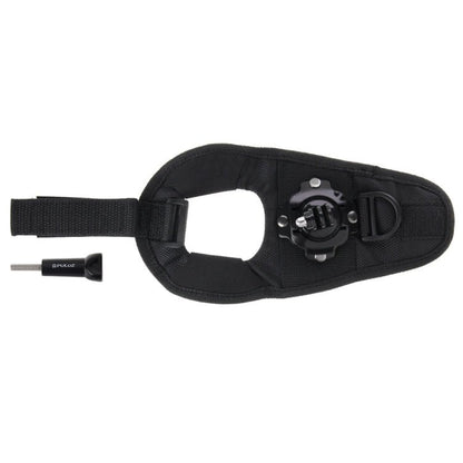 PULUZ 360 Degree Rotation Glove Style Palm Strap Mount Band for GoPro, Insta360, DJI and Other Action Cameras, Glove Palm Strap, Glove Palm Strap(AE) - ORIWHIZDJI & Insta360 AccessoriesPULUZUniversal Chest & Head Belt