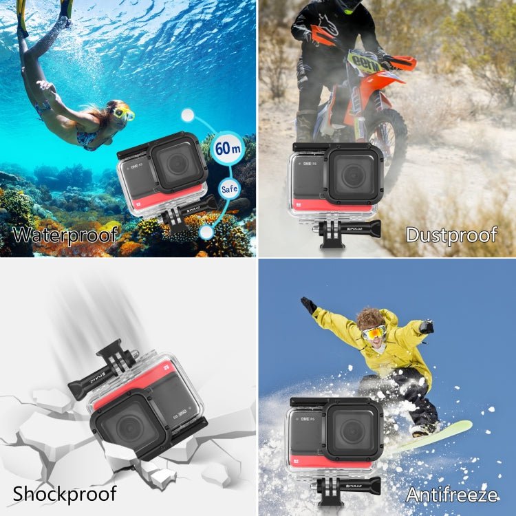 PULUZ 60m Underwater Depth Diving Case Waterproof Camera Housing for Insta360 One RS 4K Edition, For Insta360 One RS 4K Edition Diving Case - ORIWHIZDJI & Insta360 AccessoriesOther Insta360 AccessoriesPULUZ