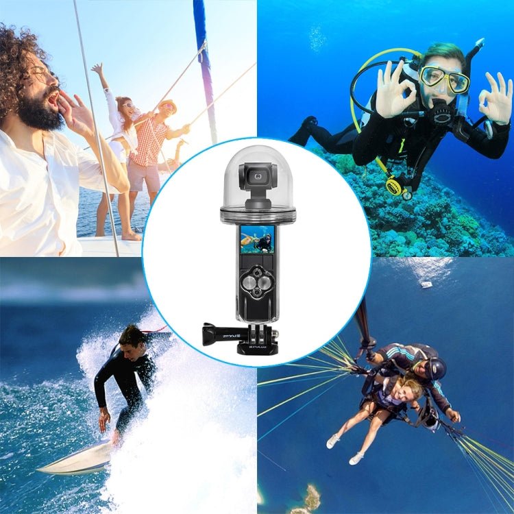 PULUZ 60m Underwater Waterproof Housing Diving Case Cover for DJI Osmo Pocket - ORIWHIZCase & BagsDJI & Insta360 AccessoriesOsmo Pocket Accessories