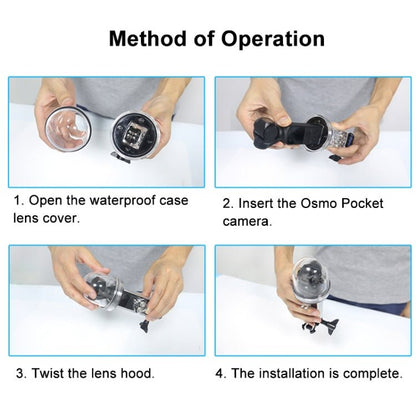 PULUZ 60m Underwater Waterproof Housing Diving Case Cover for DJI Osmo Pocket - ORIWHIZCase & BagsDJI & Insta360 AccessoriesOsmo Pocket Accessories