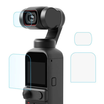 PULUZ 9H 2.5D HD Tempered Glass Lens Protector + Screen Film for DJI OSMO Pocket 2, For DJI OSMO Pocket 2 - ORIWHIZDJI & Insta360 AccessoriesOsmo Pocket AccessoriesProtective Film & Stickers