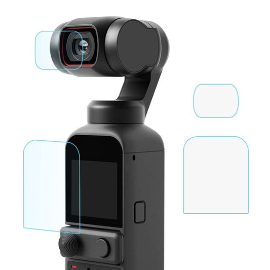 PULUZ 9H 2.5D HD Tempered Glass Lens Protector + Screen Film for DJI OSMO Pocket 2, For DJI OSMO Pocket 2 - ORIWHIZDJI & Insta360 AccessoriesOsmo Pocket AccessoriesProtective Film & Stickers