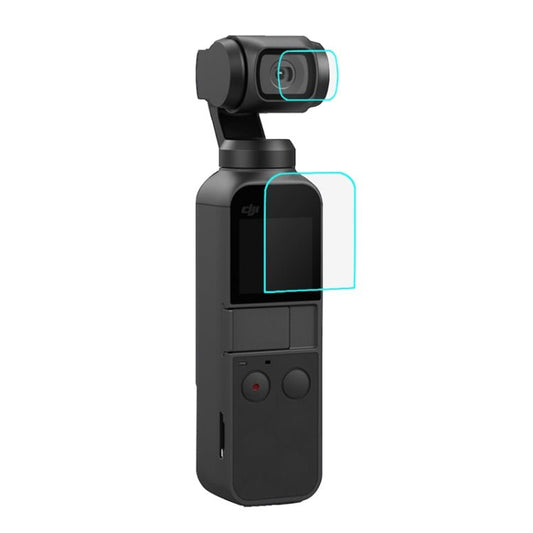 PULUZ 9H 2.5D HD Tempered Glass Lens Protector + Screen Film for DJI OSMO Pocket Gimbal, For DJI OSMO Pocket - ORIWHIZDJI & Insta360 AccessoriesOsmo Pocket AccessoriesProtective Film & Stickers