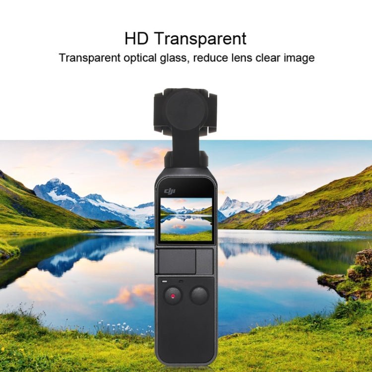 PULUZ 9H 2.5D HD Tempered Glass Lens Protector + Screen Film for DJI OSMO Pocket Gimbal, For DJI OSMO Pocket - ORIWHIZDJI & Insta360 AccessoriesOsmo Pocket AccessoriesProtective Film & Stickers