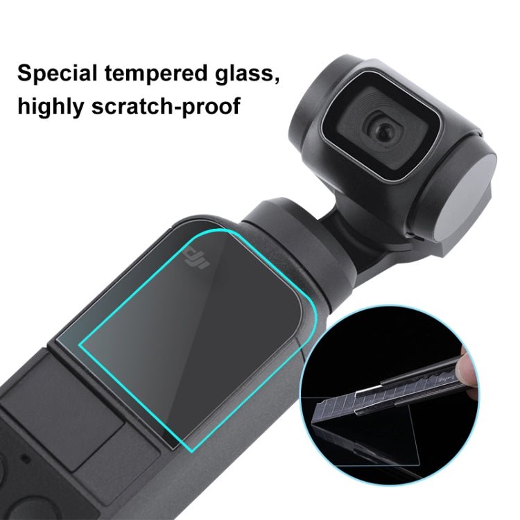 PULUZ 9H 2.5D HD Tempered Glass Lens Protector + Screen Film for DJI OSMO Pocket Gimbal, For DJI OSMO Pocket - ORIWHIZDJI & Insta360 AccessoriesOsmo Pocket AccessoriesProtective Film & Stickers