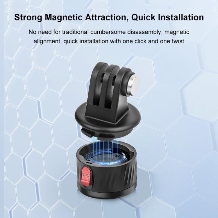 PULUZ Action Camera 1/4 inch Magnetic Base Adapter, 1/4 inch Magnetic Base - ORIWHIZConnection MountDJI & Insta360 AccessoriesPULUZ