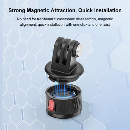 PULUZ Action Camera 1/4 inch Magnetic Base Adapter, 1/4 inch Magnetic Base - ORIWHIZConnection MountDJI & Insta360 AccessoriesPULUZ