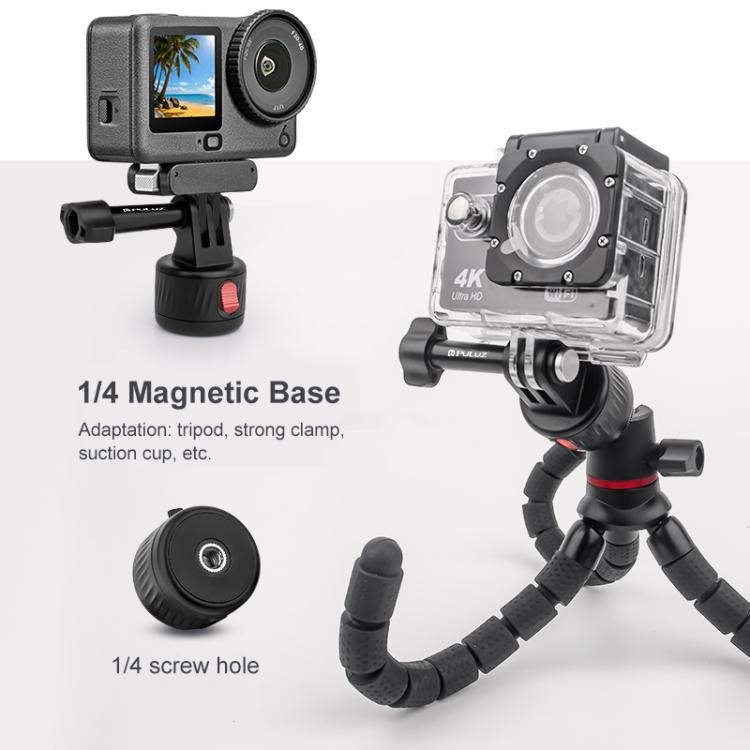 PULUZ Action Camera 1/4 inch Magnetic Base Adapter, 1/4 inch Magnetic Base - ORIWHIZConnection MountDJI & Insta360 AccessoriesPULUZ