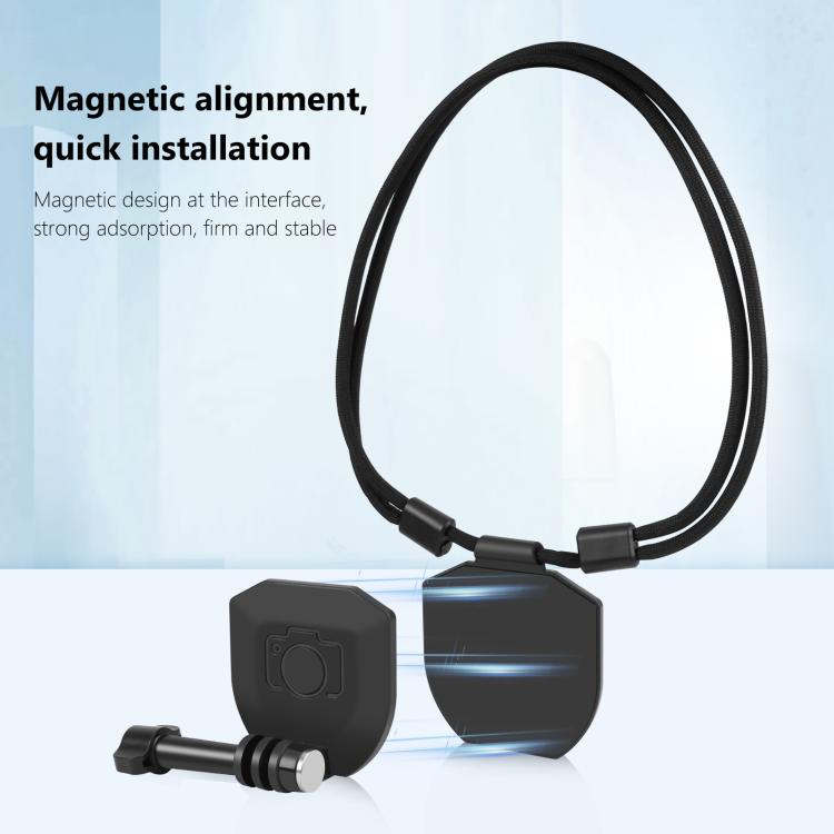 PULUZ Action Camera Magnetic Neck Mount Holder Vlog POV Neck Strap - ORIWHIZDJI & Insta360 AccessoriesNeck MountPULUZ
