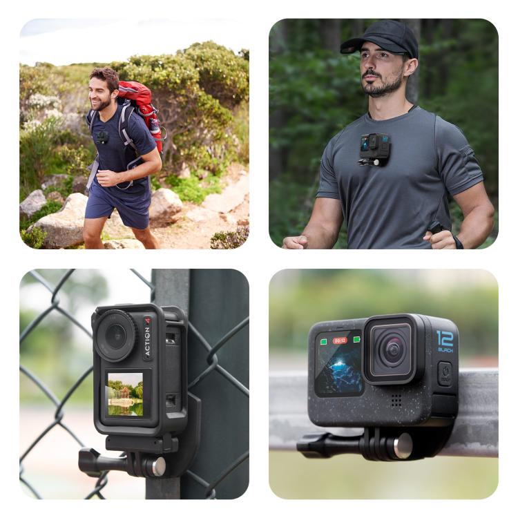 PULUZ Action Camera Magnetic Neck Mount Holder Vlog POV Neck Strap - ORIWHIZDJI & Insta360 AccessoriesNeck MountPULUZ