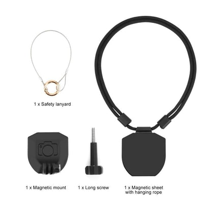 PULUZ Action Camera Magnetic Neck Mount Holder Vlog POV Neck Strap - ORIWHIZDJI & Insta360 AccessoriesNeck MountPULUZ