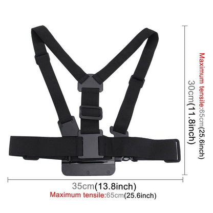 PULUZ Adjustable Body Mount Belt Chest Strap with J Hook Mount & Long Screw for GoPro, Insta360, DJI and Other Action Cameras, Chest Strap - ORIWHIZChest BeltDJI & Insta360 AccessoriesPULUZ