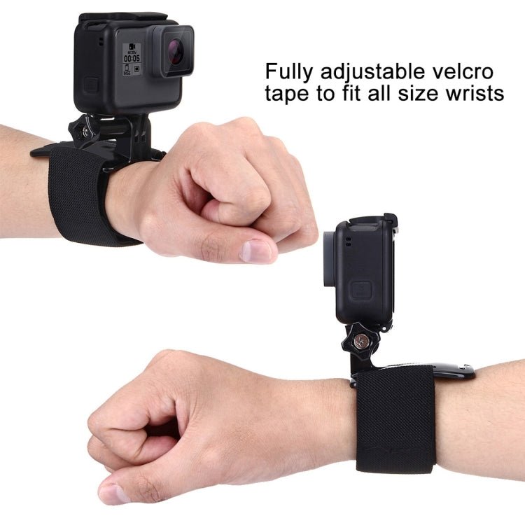 PULUZ Adjustable Wrist Strap Mount for GoPro, Insta360, DJI and Other Action Cameras, Strap Length: 28.5cm, Wrist Strap - ORIWHIZDJI & Insta360 AccessoriesPULUZUniversal Chest & Head Belt