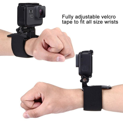 PULUZ Adjustable Wrist Strap Mount for GoPro, Insta360, DJI and Other Action Cameras, Strap Length: 28.5cm, Wrist Strap - ORIWHIZDJI & Insta360 AccessoriesPULUZUniversal Chest & Head Belt