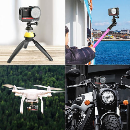 PULUZ Aluminum alloy Frame Mount Protective Case Cage with Cold Shoe Base Slot & Tripod Base Adapter for Insta360 One R, For Insta 360 One R Frame Cage(B), For Insta 360 One R Frame Cage(R) - ORIWHIZDJI & Insta360 AccessoriesOther Insta360 AccessoriesPULUZ