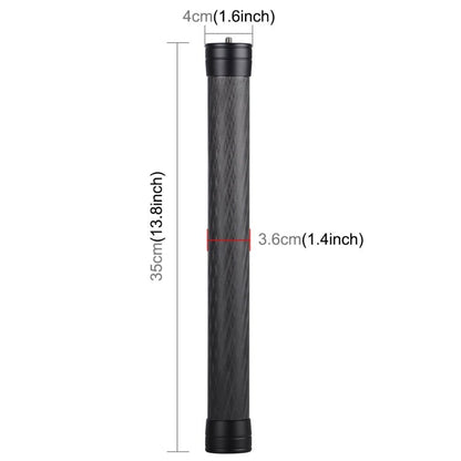 PULUZ Carbon Fiber Extension Monopod Pole Rod Extendable Stick for DJI / MOZA / Feiyu V2 / Zhiyun G5 / SPG Gimbal, Length: 35cm, 35cm - ORIWHIZDJI & Insta360 AccessoriesOthersUniversal Grip Tripod