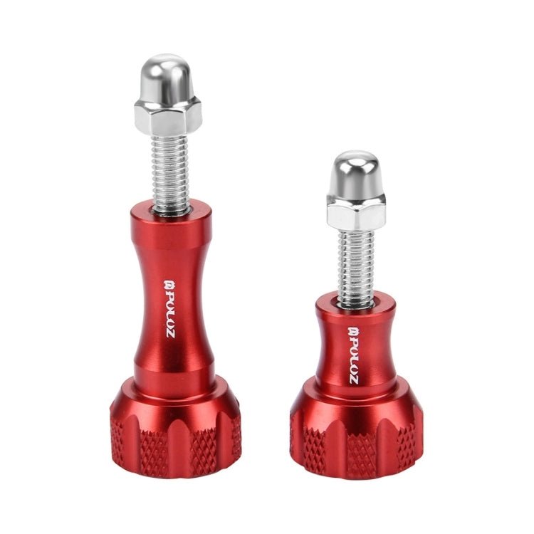 PULUZ CNC Aluminum Thumb Knob Stainless Bolt Nut Screw Set for GoPro, Insta360, DJI and Other Action Cameras, 2 Black Screws (Aluminum), 2 Gold Screws (Aluminum), 2 Blue Screws (Aluminum), 2 Red Screws (Aluminum) - ORIWHIZDJI & Insta360 AccessoriesPULUZScrews