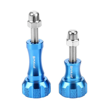 PULUZ CNC Aluminum Thumb Knob Stainless Bolt Nut Screw Set for GoPro, Insta360, DJI and Other Action Cameras, 2 Black Screws (Aluminum), 2 Gold Screws (Aluminum), 2 Blue Screws (Aluminum), 2 Red Screws (Aluminum) - ORIWHIZDJI & Insta360 AccessoriesPULUZScrews